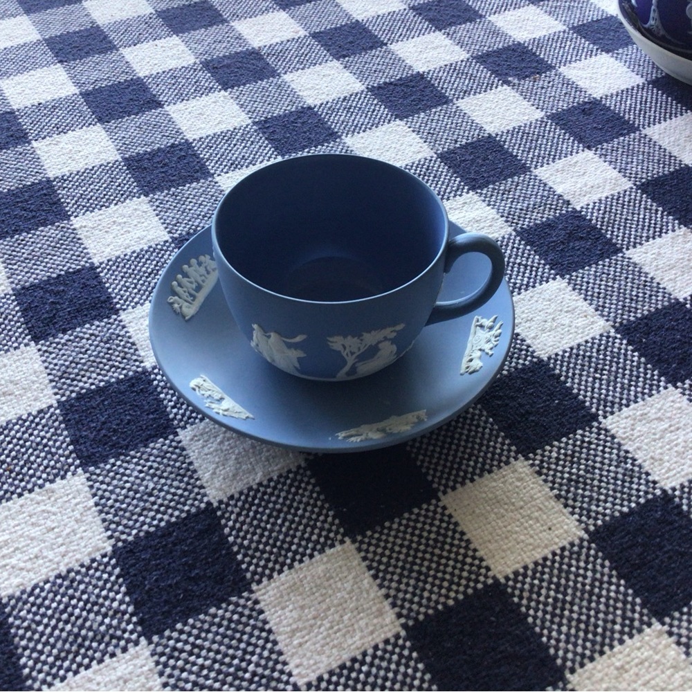 Jasperware Cup & Saucer